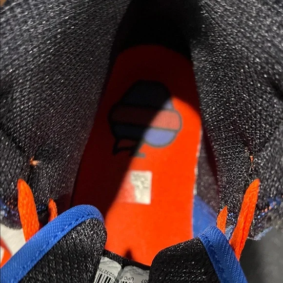 Nike High-Top Sneakers in Blue and Orange New York Knicks  Nike Air - Picture 6 of 13